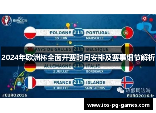 2024年欧洲杯全面开赛时间安排及赛事细节解析